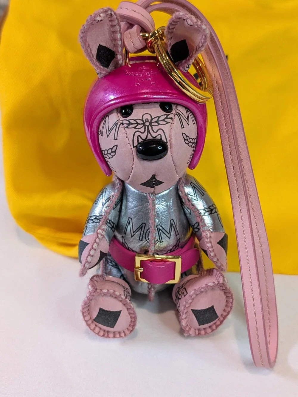 MCM Aren Space Rabbit Charm In Visetos